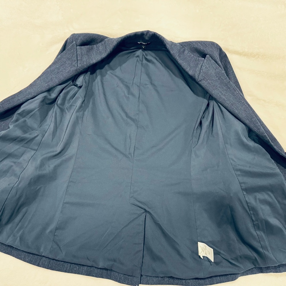 Express Editor Collection Blazer, Denim Like Fabric, Soft, Stretch Twill, - Picture 11 of 15